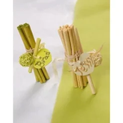 Marque Place Etiquette Coeur Avec Ruban X 12 Pi Ces