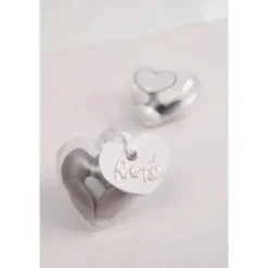 Marque Place Etiquette Coeur Avec Ruban X 12 Pi Ces