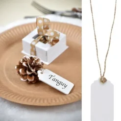 Marque Place Etiquette En Bois Blanc X6 Pi Ces