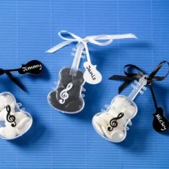 Marque Place Guitare Blanc Avec Ruban X 12 Pi Ces