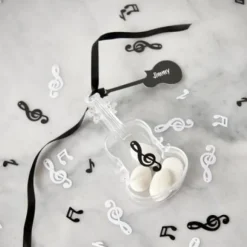 Marque Place Guitare Noir Avec Ruban X 12 Pi Ces