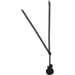 Marque Place Guitare Noir Avec Ruban X 12 Pi Ces