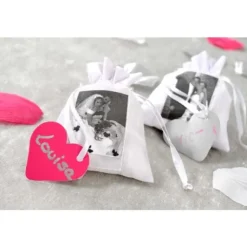 Marque Place Mariage Coeur Noir X10