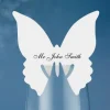 Marque Place Mariage En Carton Papillon X 10 Pi Ces