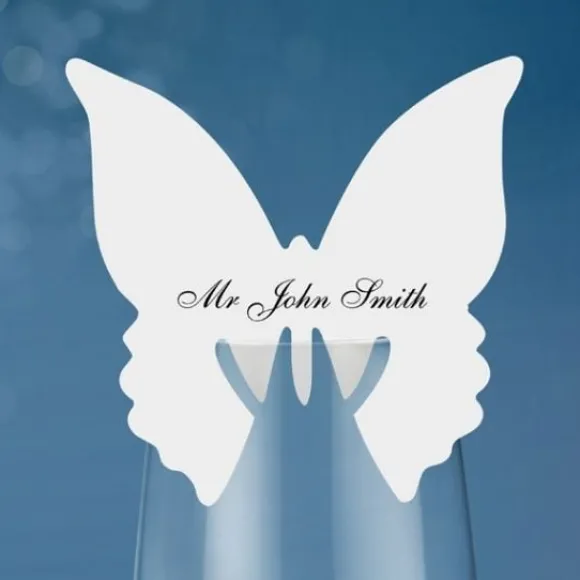 Marque Place Mariage En Carton Papillon X 10 Pi Ces