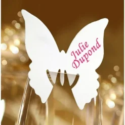 Marque Place Mariage En Carton Papillon X 10 Pi Ces