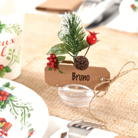 Marque Place Mariage Rectangle En Kraft X12 Pi Ces