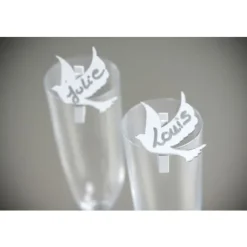 Marque Place Miroir Colombe Sur Pince X 6 Pi Ces