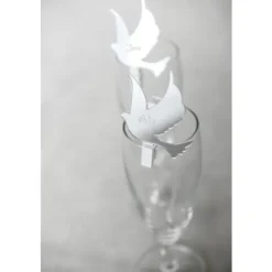 Marque Place Miroir Colombe Sur Pince X 6 Pi Ces