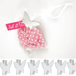 Marque Place Miroir Papillon Sur Pince X 6 Pi Ces