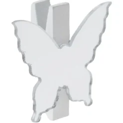 Marque Place Miroir Papillon Sur Pince X 6 Pi Ces