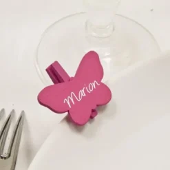 Marque Place Papillon Ardoise X 6 Pi Ces