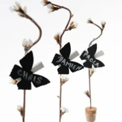 Marque Place Papillon Ardoise X 6 Pi Ces