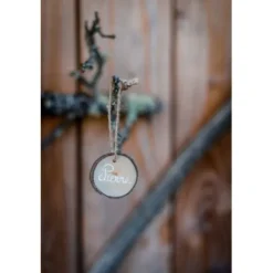 Marque Place Rondin De Bois Avec Ficelle X 6 Pi Ces