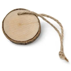 Marque Place Rondin De Bois Avec Ficelle X 6 Pi Ces