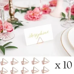 Marque Place Triangle Rose Gold X 10 Pi Ces