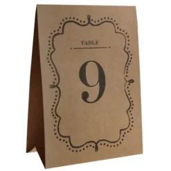 Marque Table En Kraft 10 Num Ros