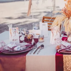 Marque Table Vegetal Rose Gold X 10 Pi Ces