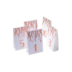 Marque Table Vegetal Rose Gold X 10 Pi Ces