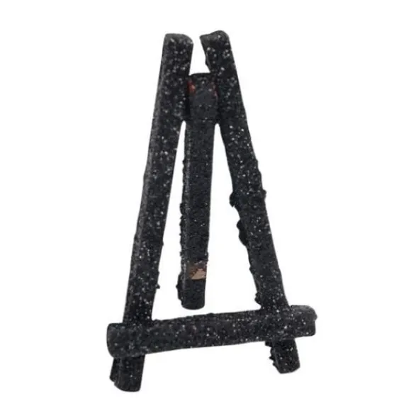 Mini Chevalet Paillet Noir 8 Cm X 12 Pi Ces