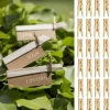 Mini Pince Linge En Bois Or Pour Deco Mariage X 24 Pi Ces