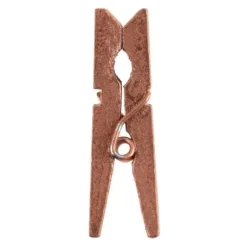 Mini Pince Linge En Bois Rose Gold Pour Deco Mariage X 24 Pi Ces
