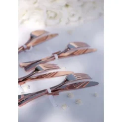 Mini Pince Linge En Bois Rose Gold Pour Deco Mariage X 24 Pi Ces