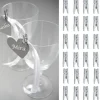 Mini Pince Linge En Bois Argent Pour Deco Mariage X 24 Pi Ces