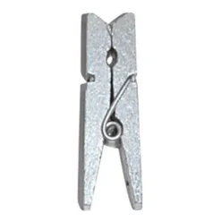 Mini Pince Linge En Bois Argent Pour Deco Mariage X 24 Pi Ces