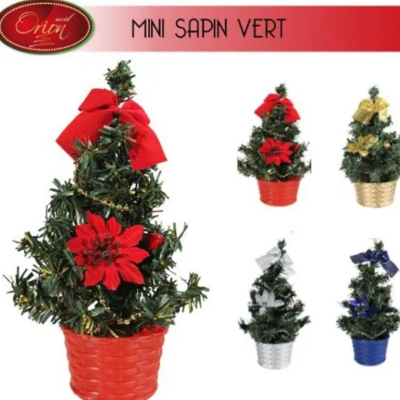 Mini Sapin De Noel Vert Avec Décoration 20 Cm
