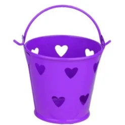 Mini Seau M Tal Fushia + Coeurs