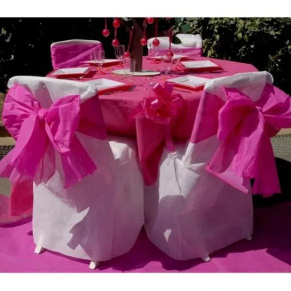 Nappe De Noel Ronde En Tissu Intiss 240 Cm