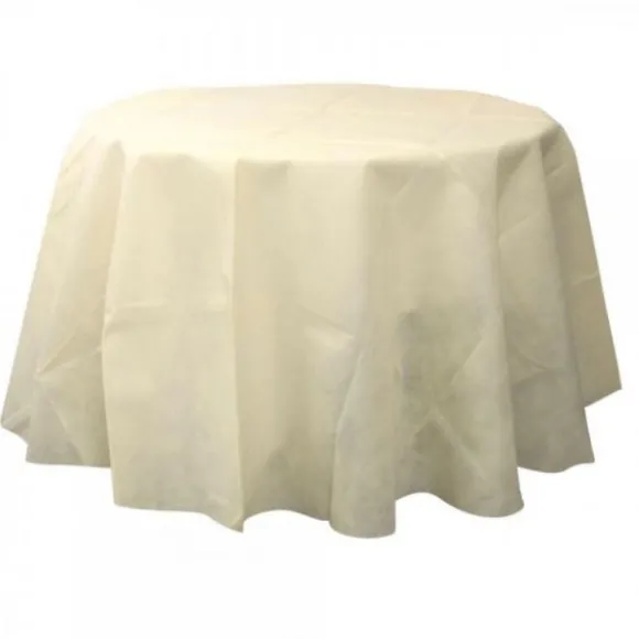 Nappe De Noel Ronde En Tissu Intiss 240 Cm