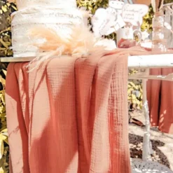 Nappe En Gaze De Coton Terra Cotta Rectangulaire