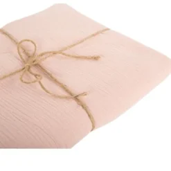 Nappe En Gaze De Coton Vieux Rose Rectangulaire