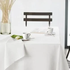 Nappe En Lin Blanche Rectangulaire