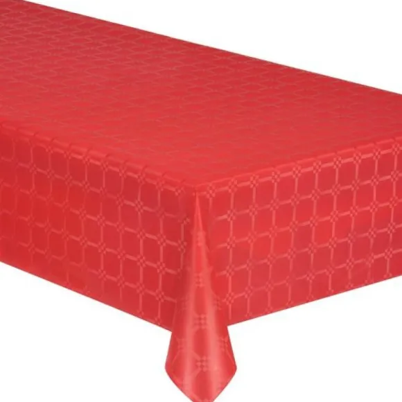 Nappe En Papier Damass Rouge 25 M Tres X 1.18 M