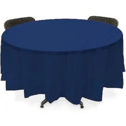 Nappe Ronde En Plastique Marine 210Cm