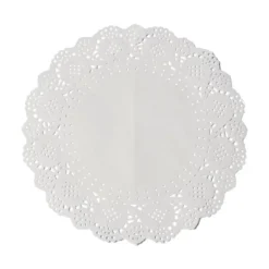 Napperon En Dentelle Blanc 26Cm X 6 Pi Ces