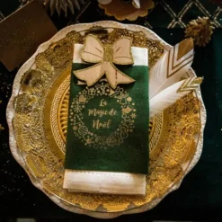 Napperon En Dentelle Dor 26Cm X 6 Pi Ces