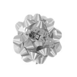 Noeud Autocollant Avec Lettre Joyeux Annniversaire Argent