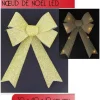 Noeud De Noel Or Lumineux Led