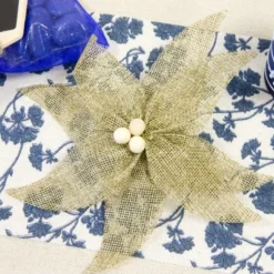 Noeud En Jute Et Bois 15Cm