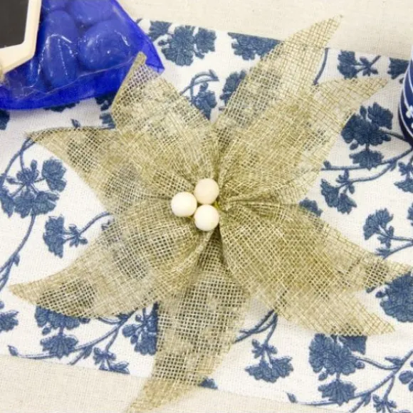 Noeud En Jute Et Bois 15Cm