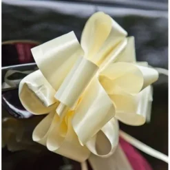 Noeud En Tulle Chocolat 50Cm X2