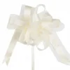 Noeud En Tulle Ecru 50Cm X2