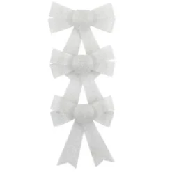 Noeud Paillet Blanc X 3 Pi Ces