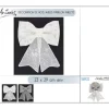 Noeud Papillon Paillet De Noel Argent