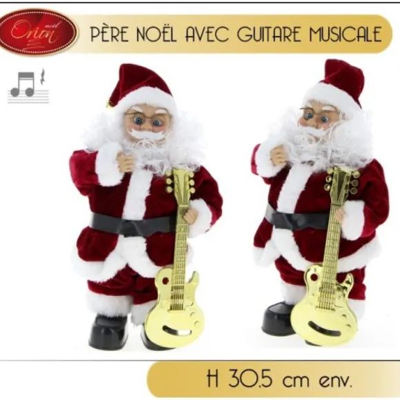 P Re Noel Automate Avec Guitare Musical