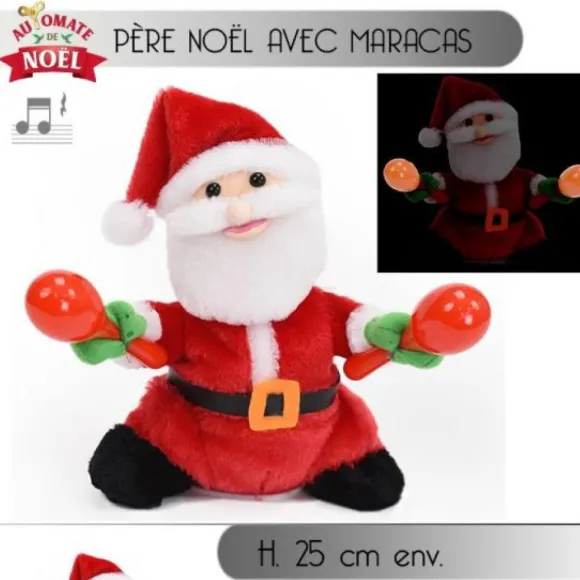 P Re Noel Automate Avec Maracas
